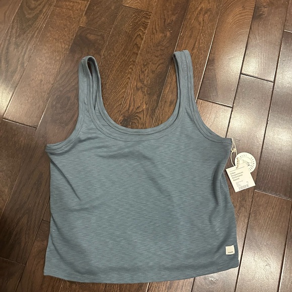 NWT Vuori sunrise crop Tank Top X-large Stone - Picture 2 of 2